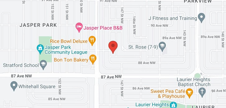 map of 8809 148 ST NW